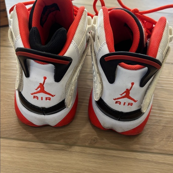 Nike Jordan Six 6 Rings Black/Team Orange GS SZ 6.5Y Retro True Flight - Picture 4 of 8